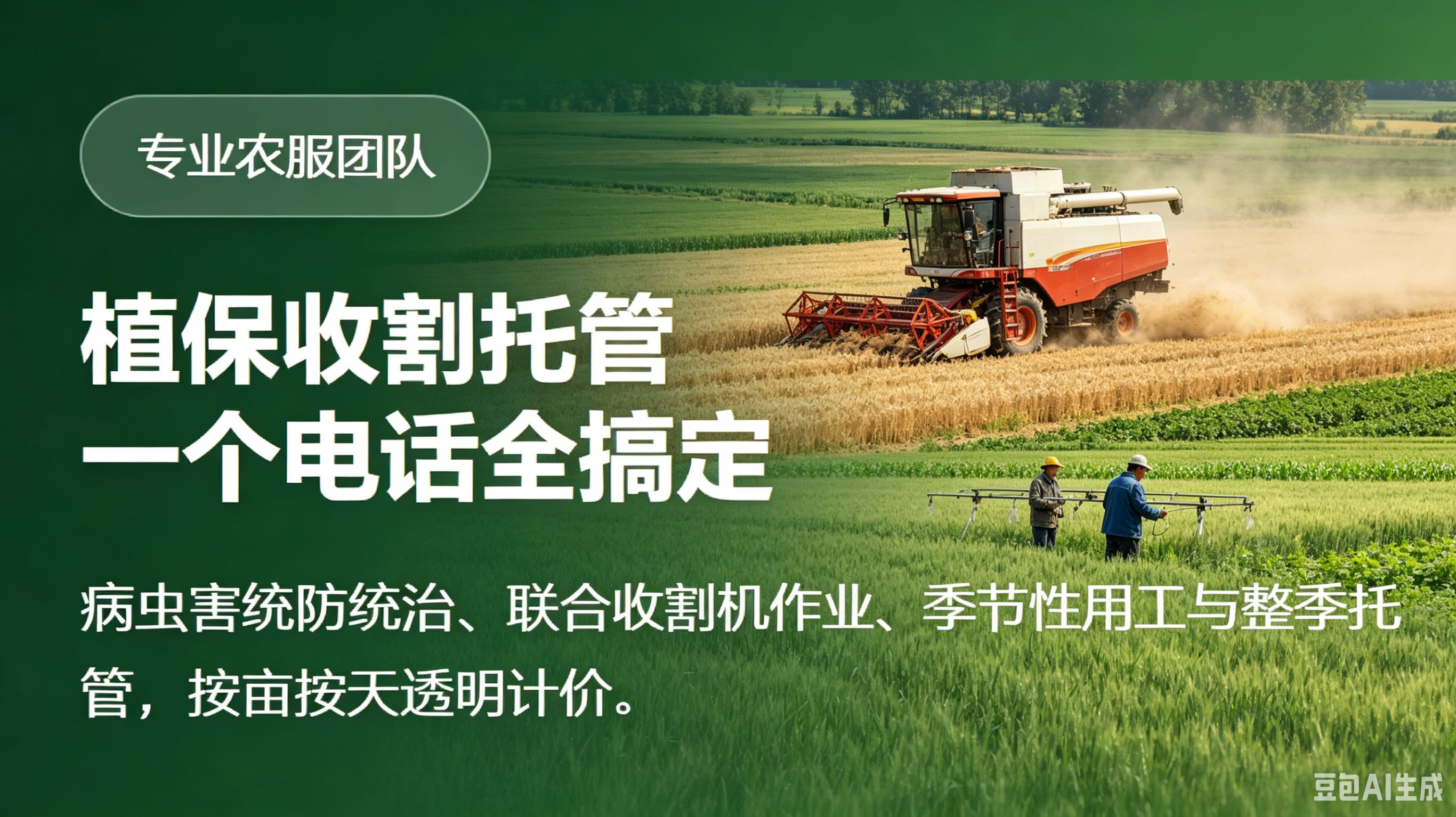 植保收割托管
一个电话全搞定